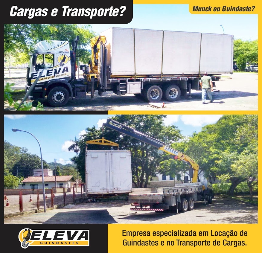 , Transporte e Munck integrados.