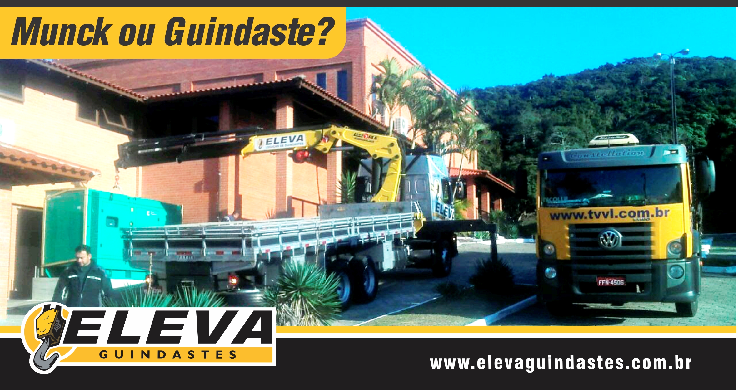 , Munck ou Guindaste? Eleva Guindastes!