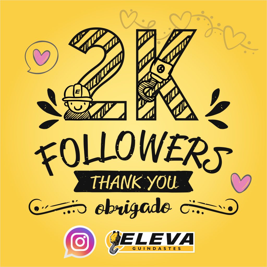 , Obrigado! 2.000 Seguidores no Instagram