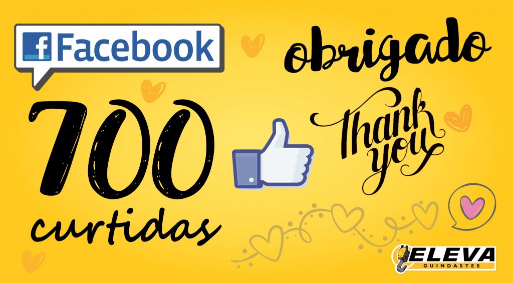, 700 curtidas no Facebook